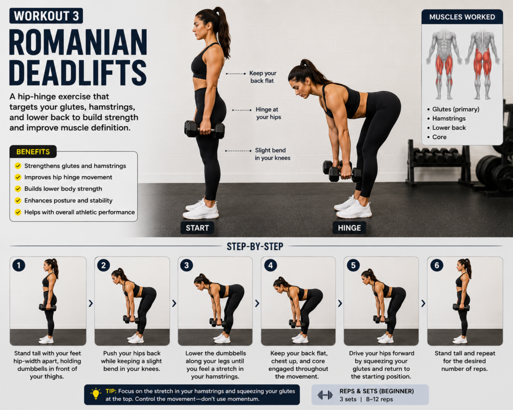 Romainian deadlifts